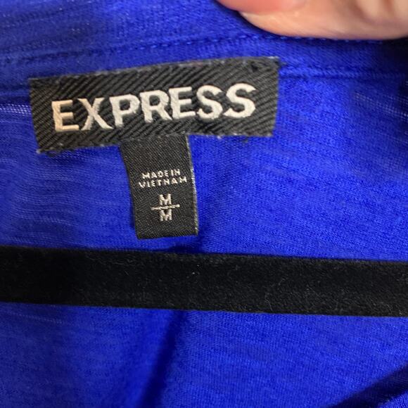 Express Royal Blue T Shirt Sz Medium - Picture 3 of 3